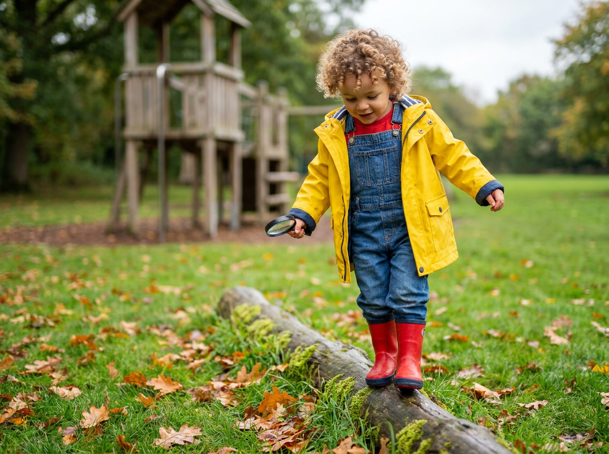 3 year old child playing outdoors — developmental milestones UK